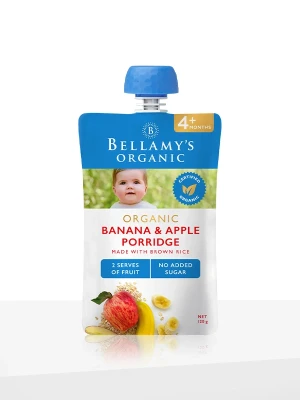 Bellamy's Organic Banana & Apple Porridge (120g)