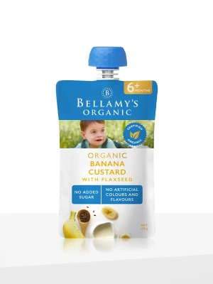 Bellamy’s Organic Banana Custard with Flaxseed