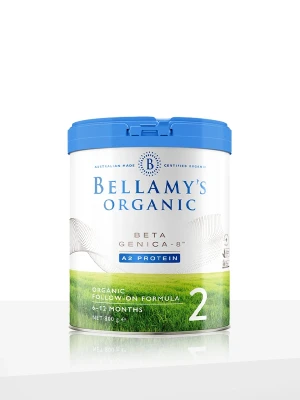 Bellamy’s Organic Beta Genica-8™ Step 2 Follow-On Formula – 800g (6-12 Months)